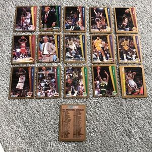 16 1992 fleer nba card lot